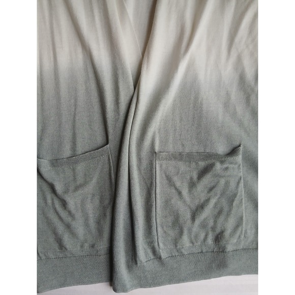 Barefoot Dreams Sweater XL Luxe Blend Cardigan Open Pockets Ombre Cashmere Boho - Picture 5 of 15